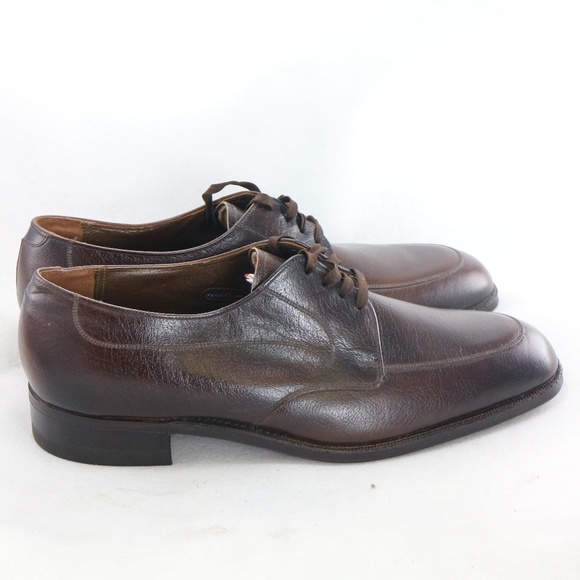 VTG FLORSHEIM Blucher Apron Toe Oxford Shoes Sz 10 N Men - Picture 6 of 8